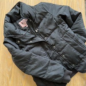 Juicy Couture Black Puffer Coat like new, size P, XS